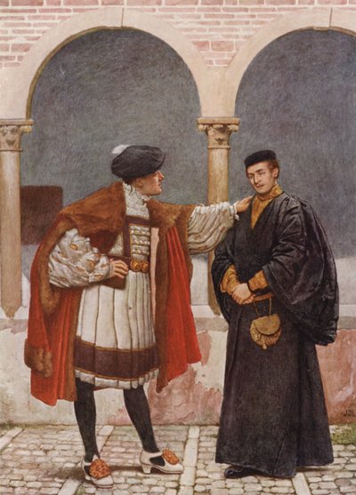 Antonio en Bassanio uit Shakespeare