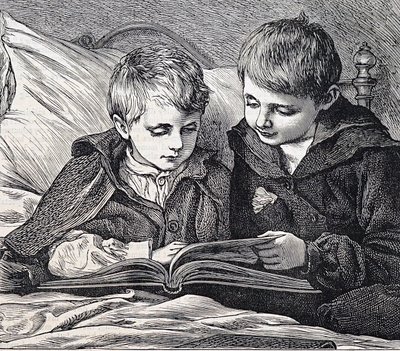Illustratie van broers door James Dromgole Linton