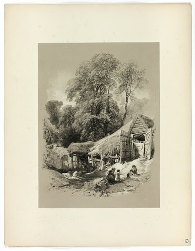 In Dorking, uit Picturesque Selections door James Duffield Harding