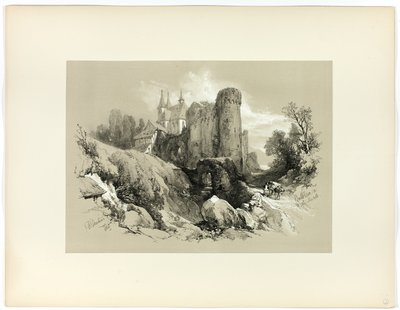 Beilstein aan de Moezel, uit Picturesque Selections door James Duffield Harding