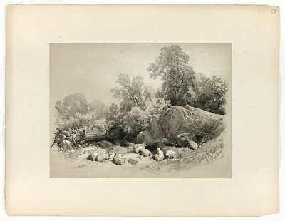 Bettws, N. Wales, uit Picturesque Selections door James Duffield Harding