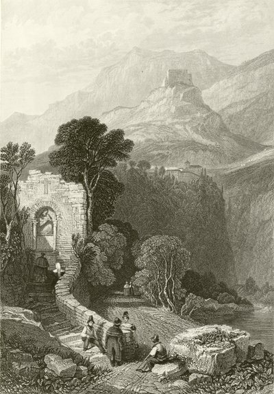 Klooster van Il Santo Cosimato, Tivoli, nabij Rome door James Duffield Harding