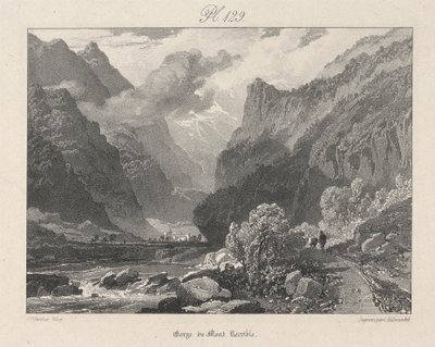 Gorge du Mont Terrible door James Duffield Harding