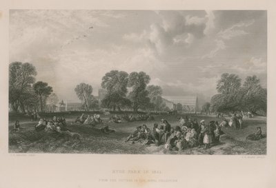 Hyde Park in 1851 door James Duffield Harding