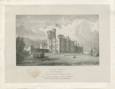 Ilam Hall door James Duffield Harding