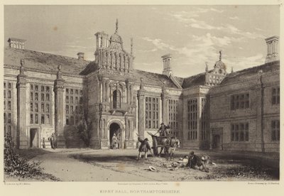 Kirby Hall, Northamptonshire door James Duffield Harding