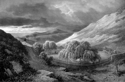 Graf van Napoleon Bonaparte, eiland Sint-Helena, 1824 door James Duffield Harding