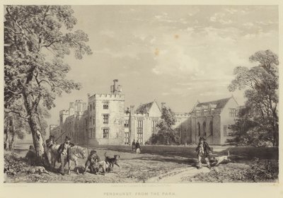 Penshurst, vanuit het park door James Duffield Harding