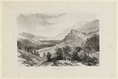 Pontcharra, kasteel van Bayard door James Duffield Harding
