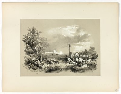 Tynemouth Castle, uit Picturesque Selections door James Duffield Harding