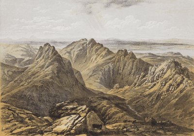 Uitzicht vanaf de top van Goatfell, eiland Arran door James Duffield Harding