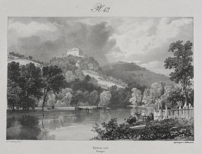 Pittoreske en romantische reizen door het oude Frankrijk. Auvergne: Château Neuf door James Duffield Harding