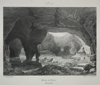 Pittoreske en Romantische Reizen in het Oude Frankrijk. Franche-Comté: Bron van de Lison door James Duffield Harding