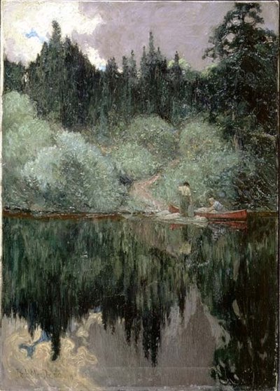 Opklaring na Regen, Maganatawan Rivier, Ontario door James Edward Hervey Macdonald