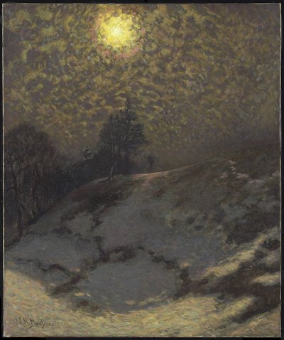 Vroege avond, winter, 1912 door James Edward Hervey Macdonald