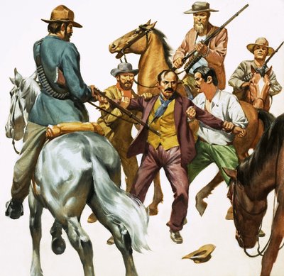 Kapitein Jameson wordt gearresteerd door James Edwin McConnell
