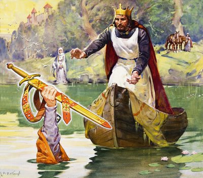 Beroemde partnerschappen: Arthur en Excalibur door James Edwin McConnell