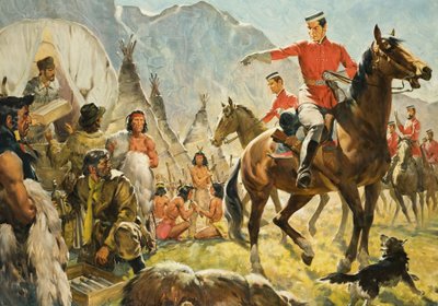 Mounties () en Indianen door James Edwin McConnell