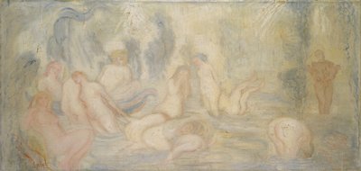 Badende meisjes (gebogen en golvende lijnen) 1911 door James Ensor