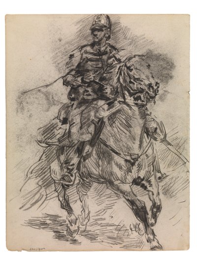 Ridder van de lichte artillerie door James Ensor