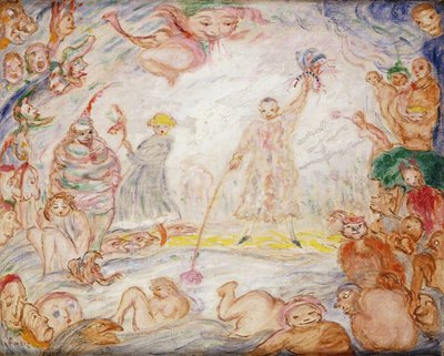 Evolutie tussen Lucht en Zee, ca. 1935 door James Ensor