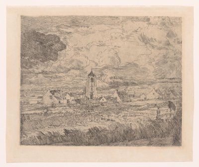 Gezicht op Mariakerke door James Ensor
