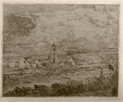 Groot uitzicht op Mariakerke door James Sidney Ensor