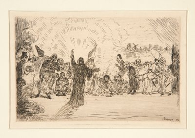 Le Christ aux mendiants (Christus en de bedelaars) door James Ensor