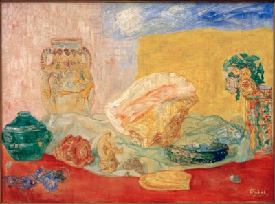 Schelpjes, rozen en vazen door James Sidney Ensor