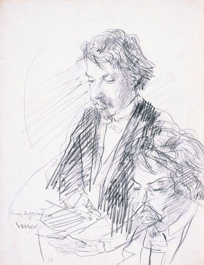 Portret van de kunstenaar, Henry de Groux door James Ensor
