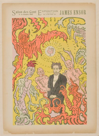 Salon des Cent. Dezember 1898 door James Ensor