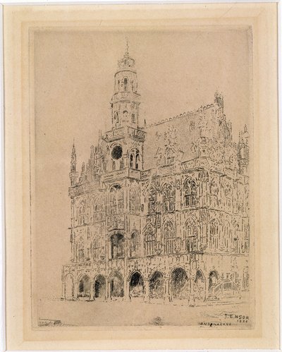 Stadhuis van Oudenaarde door James Ensor