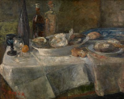 Stilleven met oesters door James Ensor