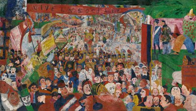 De Intocht van Christus in Brussel in 1889, 1888 door James Ensor