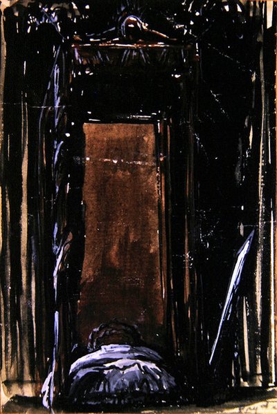 Het Bed door James Ferrier Pryde