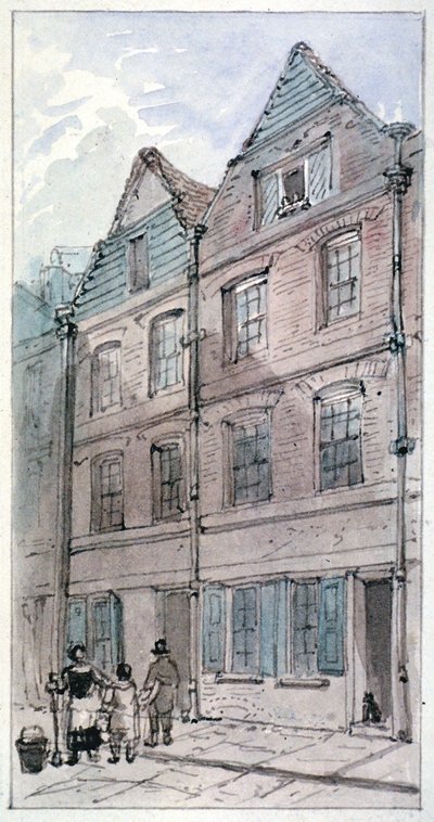 Huizen in Blackhorse Alley, Fleet Street, City of London door James Findlay