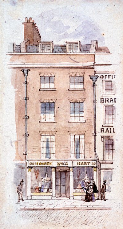 Howes en Hart, Fleet Street, Londen, ca. 1820 door James Findlay