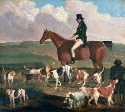 Tom Llewelyn Brewer op zijn Paard, 