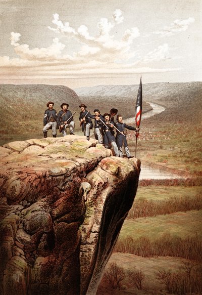 Uniesoldaten op Lookout Mountain, Tennessee door James Fuller Queen