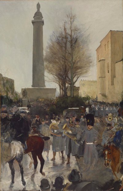 Vijfde regiment in Mount Vernon Place door James G. Harwood