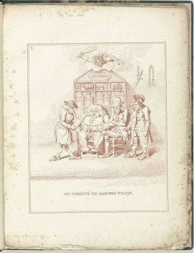 Comité van Algemeen Welzijn, 1795 door James Gillray (possibly)