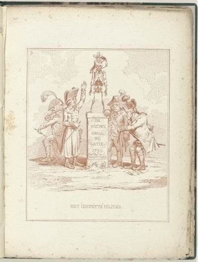 Comité van Militaire Zaken, 1795 door James Gillray (possibly)