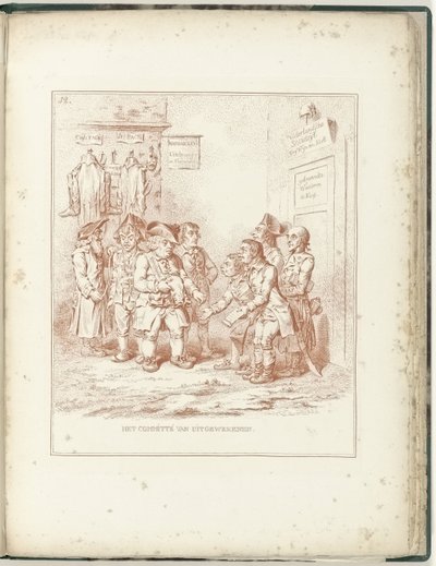Comité voor Uitgewekenen, 1795 door James Gillray (possibly)