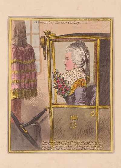 Een Boeket van de Laatste Eeuw, uitgegeven 1802 door James Gillray