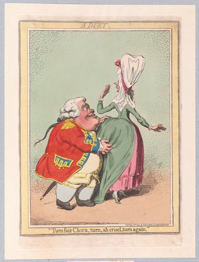 Een Duet door James Gillray