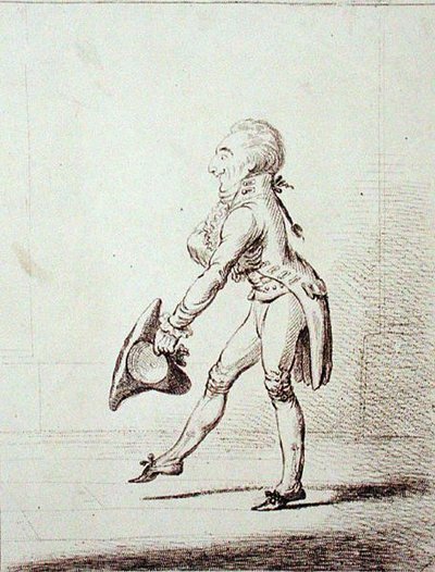 Een ceremoniemeester, gepubliceerd door Hannah Humphrey in 1803 (ets) door James Gillray