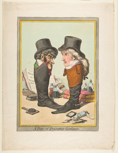 Een paar gepolijste heren door James Gillray