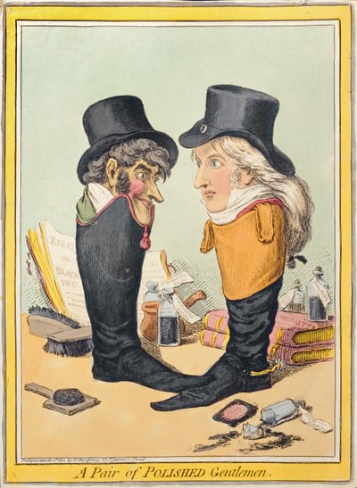 Een Paar Gepolijste Heren door James Gillray