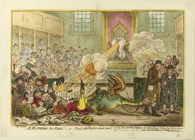 Een opkikker voor Paul door James Gillray
