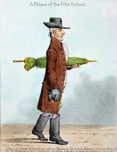 Een Prins van de Oude School, gepubliceerd door Hannah Humphrey in 1800 door James Gillray